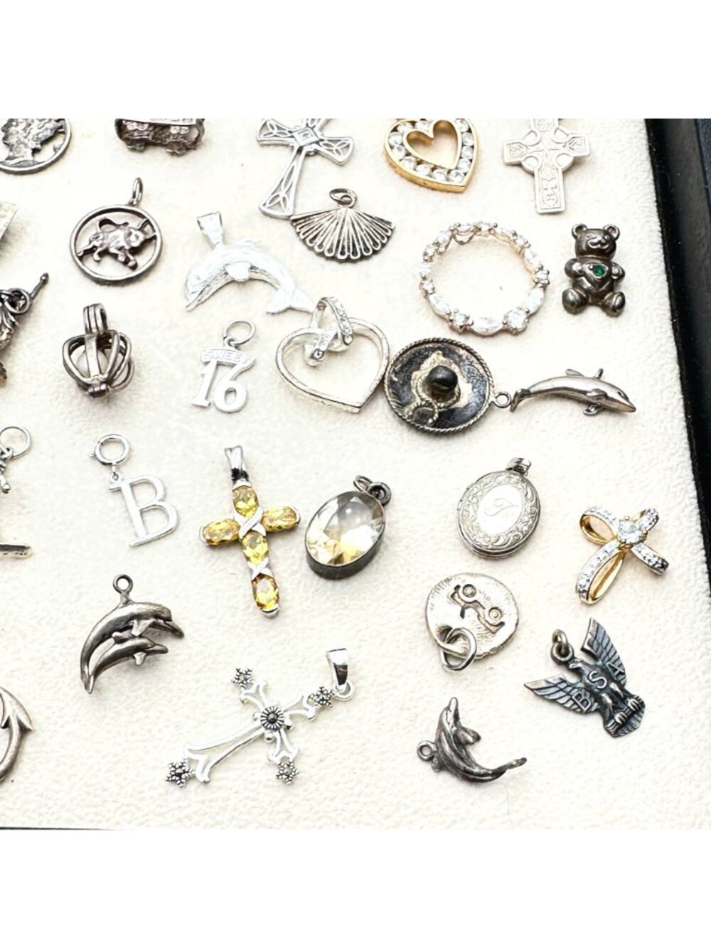 Sterling Silver Pendant Charm Lot 83 Grams Wear Scrap or Resell All XRF Tested - Picture 4 of 6
